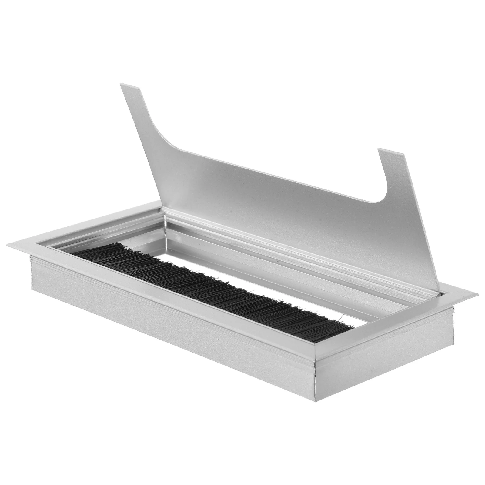 

Aluminum Alloy Cable Box Square Threading Grommet For Cable Management Computer Desk Port Desk Wire Hole Cover Cord Grommets