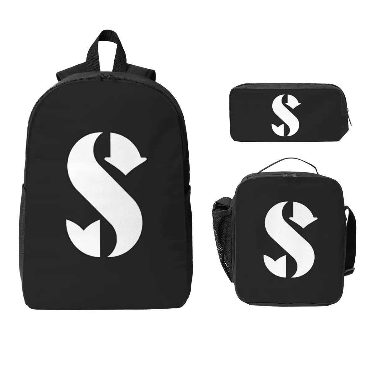 

Scubapros Dive Diving Backpack Boys Girls BookBag School Bag Computer Shoulder Bags 3ps Insulated Lunch Bag Pencil Case