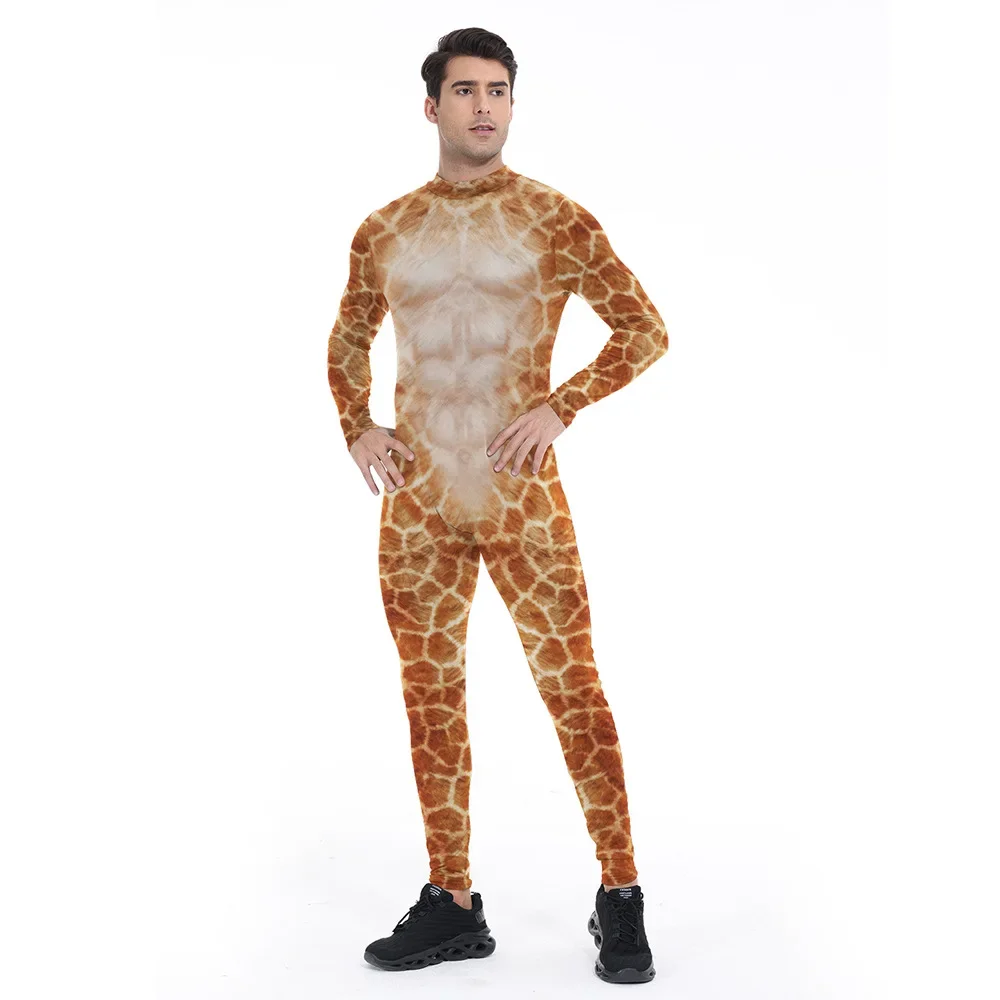 Erwachsene Neue Halloween Kostüm Cosplay Tiere 3D Digitaldruck Lustige Thema Party Rolle Spielen Lange Ärmel Body