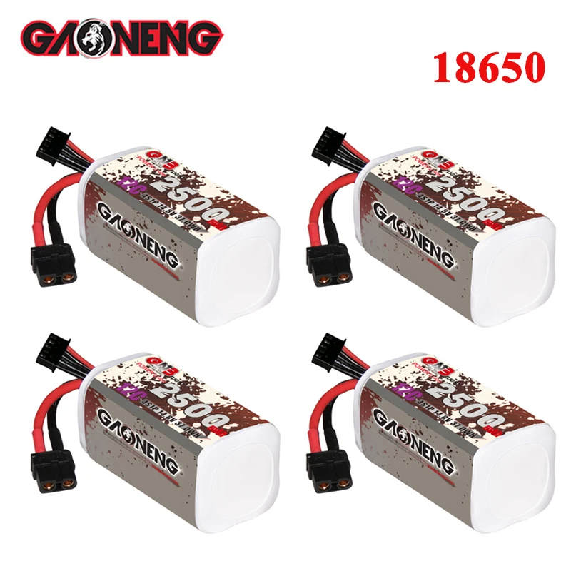 

GNB 18650 Lipo аккумулятор 4S 14,8 В 2500 мАч 12C с разъемом XT60 для FPV дрона кроссовера квадрокоптера вертолета детали самолета аккумулятор