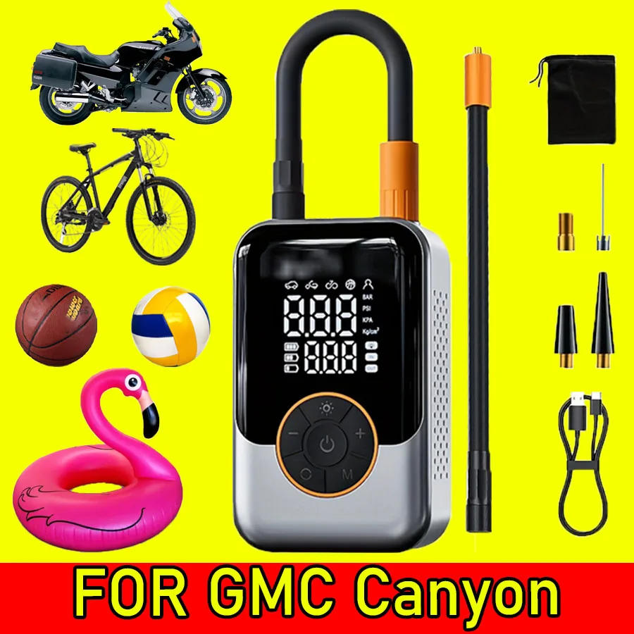 

FOR GMC Canyon Portable Air Compressor Quick Charging Car Tire Wireless Air Pump Intelligent Electric Tire Inflator