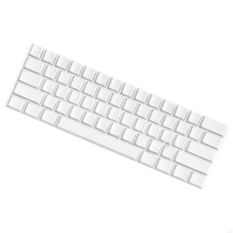 Original Height 61 Key White Keycaps Durability PBT Keycap For Customizing Mechanical Keyboards At Home Or Work
