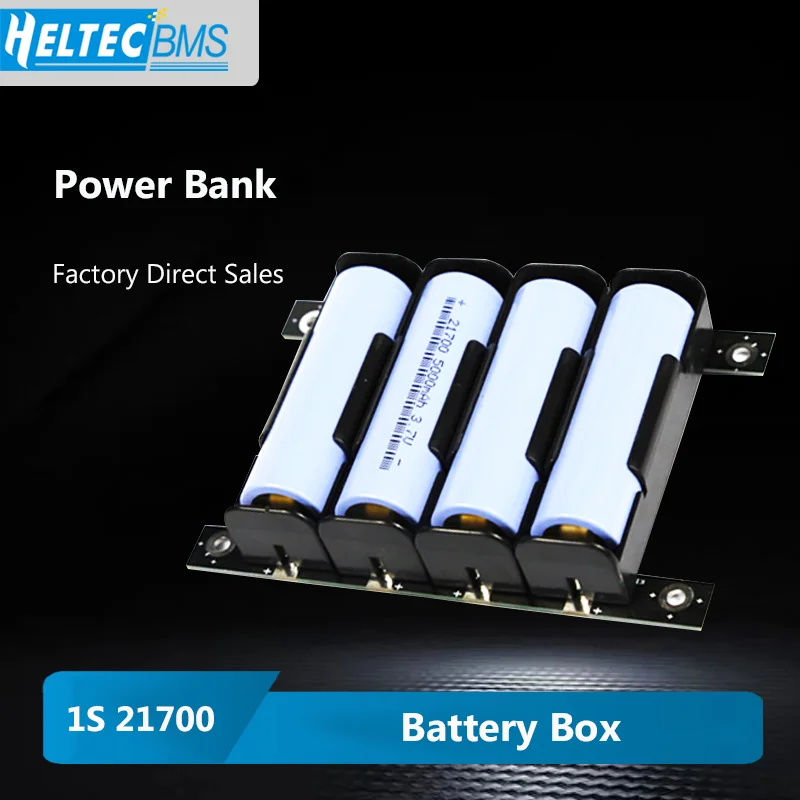 

1S 21700 Battery Holder 21700 Battery Pack 21700 Storage Box 4.2 Lithium Battery Case Power Wall DIY 4.2v Power Bank Holder 1S4P