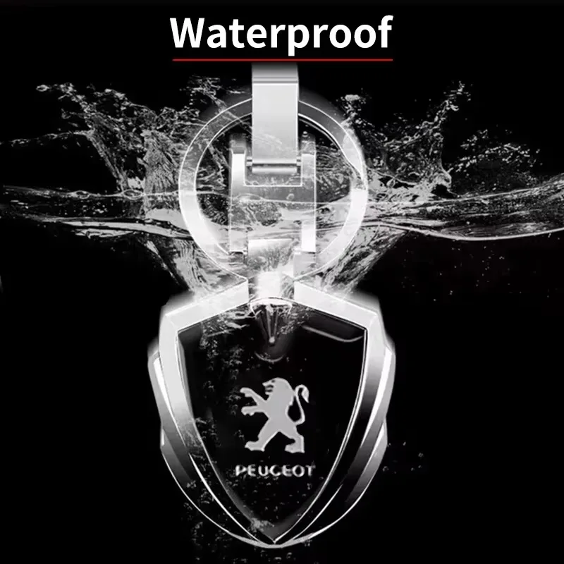 

Car Key Chain Pendant Metal Key Ring Holder for Peugeot 3008 4008 508 308 406 407 408 206 207 208 208XS 301 208Gti 206CC