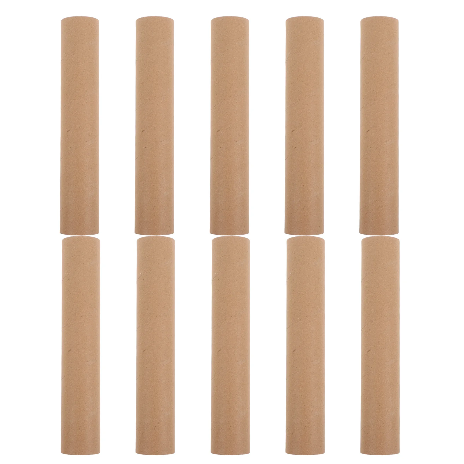 Tubi Kraft in cartone postale da 10 pezzi Tappi bianchi Conservazione sicura Spedizione Poster Disegni Forniture per imballaggio Materiale da imballaggio
