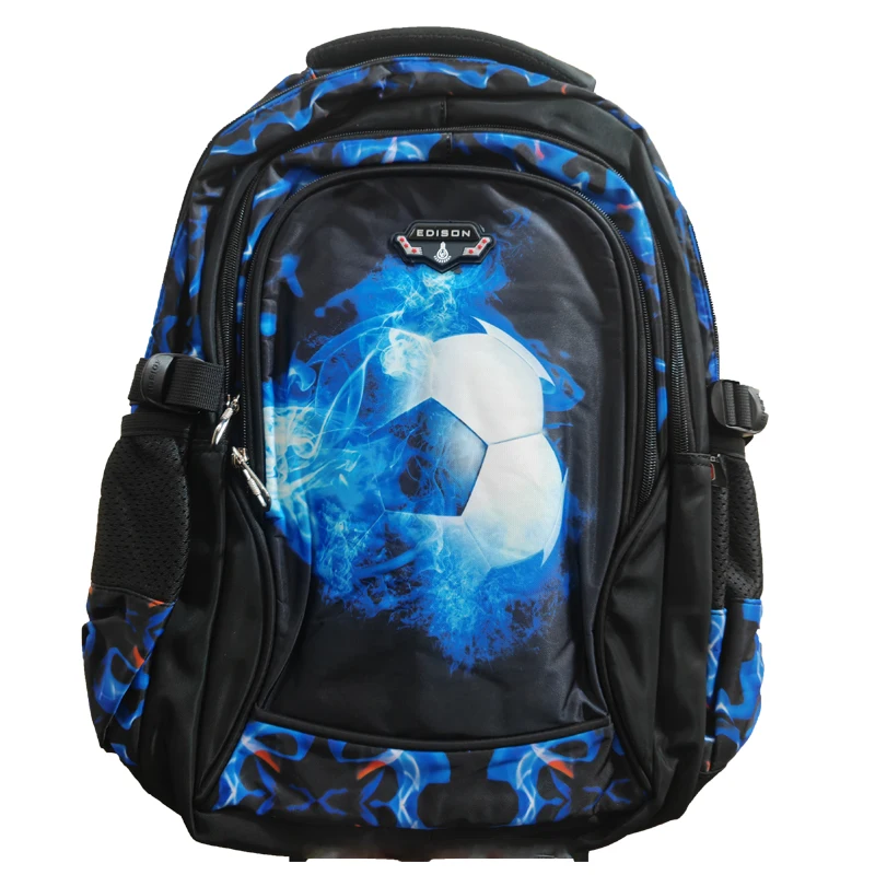 Leichter Fußball-Schulranzen, geschnittener Anime-Rucksack, Reisetasche, Fußball-Schultaschen für Jungen im Teenageralter, Büchertasche, Ball-Kinderrucksack