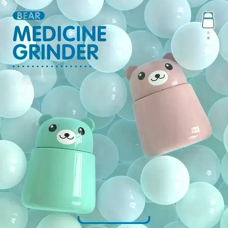 Bear Creative Medicine Grinder Grinds Pills And Tablets, Easily Crushes Medicine Convenient To Carry Little