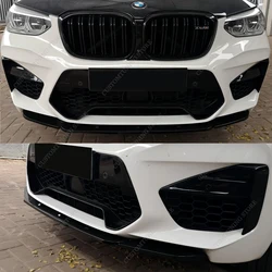 For BMW F97 X3M F98 X4M M Performance Style Front Bumper Lip Spoiler Splitter Diffuser 2019-2021 Pre-Lci Bodykits Tuning
