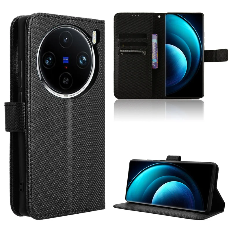 Flip Case For Vivo X100 Pro Wallet Magnetic Luxury Flip Leather lanyard Case Cover For Vivo X100 Pro V2324A Phone Bag 6.78