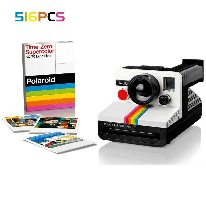 

2025 NEW 516 particle DIY Polaroid OneStep SY8001SX-70 camera building blocks For birthday and Christmas gift sets