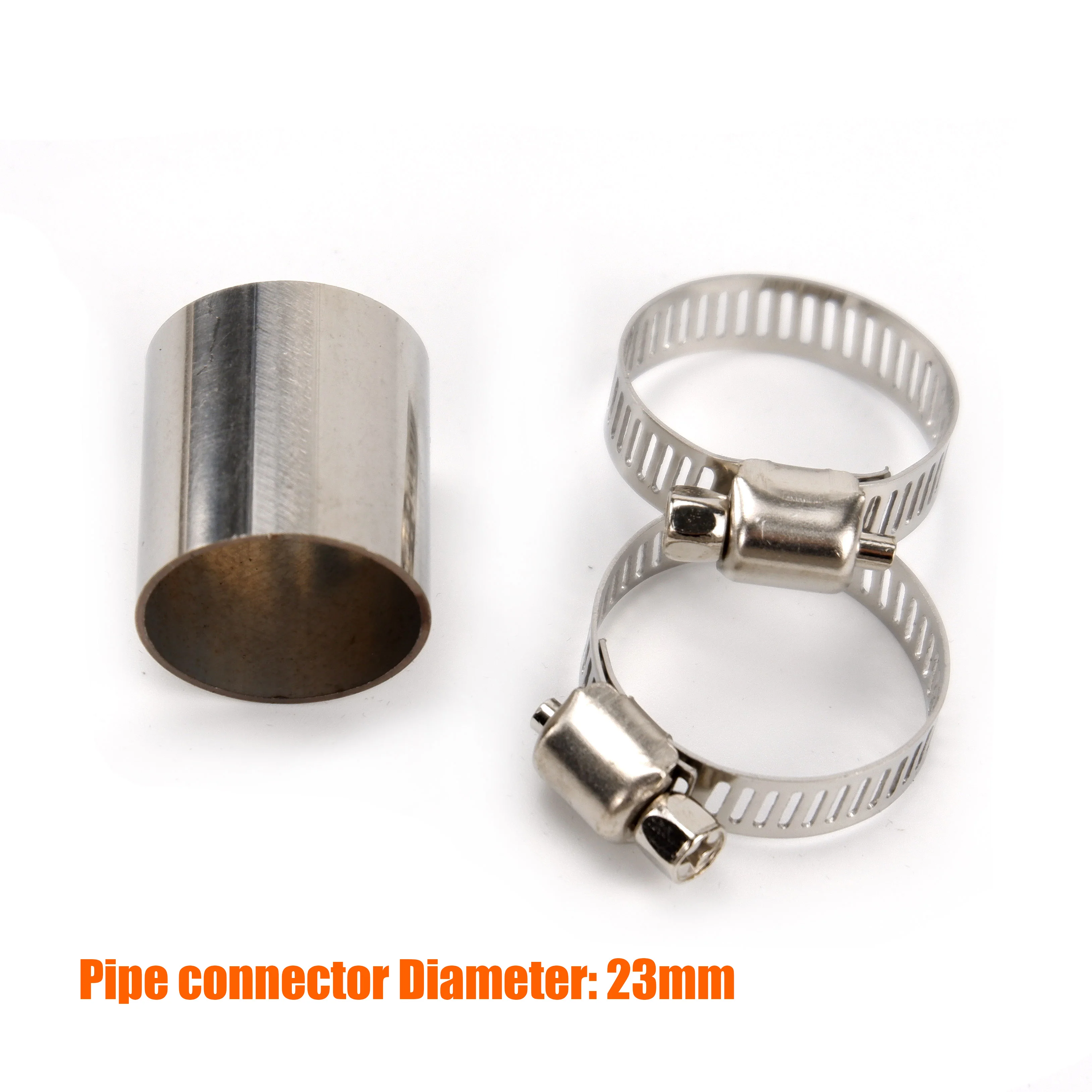 Exhaust Pipe Tube Connector Air Diesel Parking Heater Stainless Steel Gas Vent Hose For Car Heater Silver