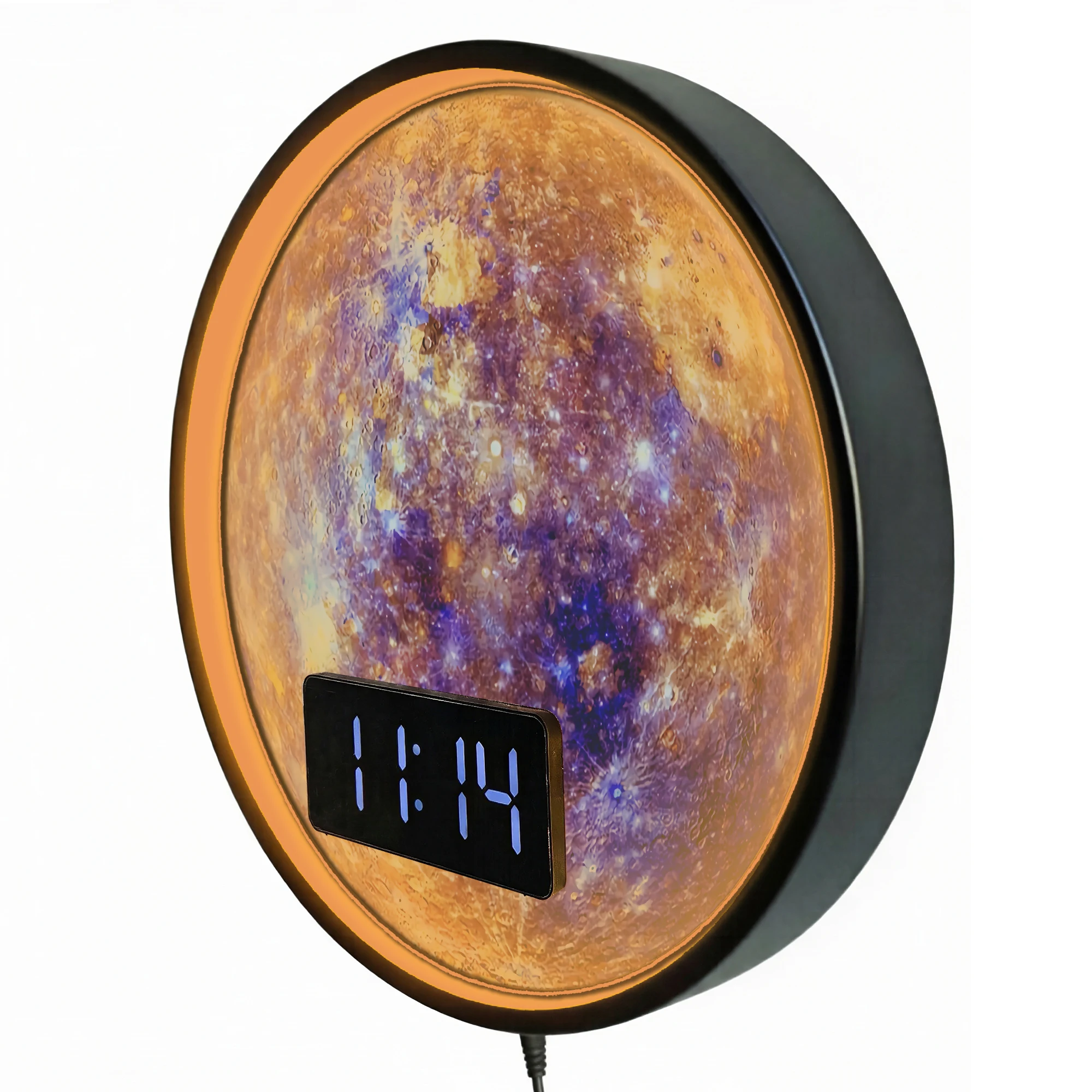 Mercury Space Planet LED Night - огляд і ціна Lighting Home Decor Wall Clocks