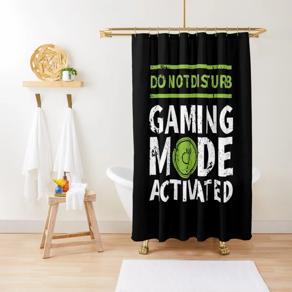 

Do Not Disturb Gaming Mode Activated Shower Curtain Accessories For Shower And Services Cute Shower Set Curtain