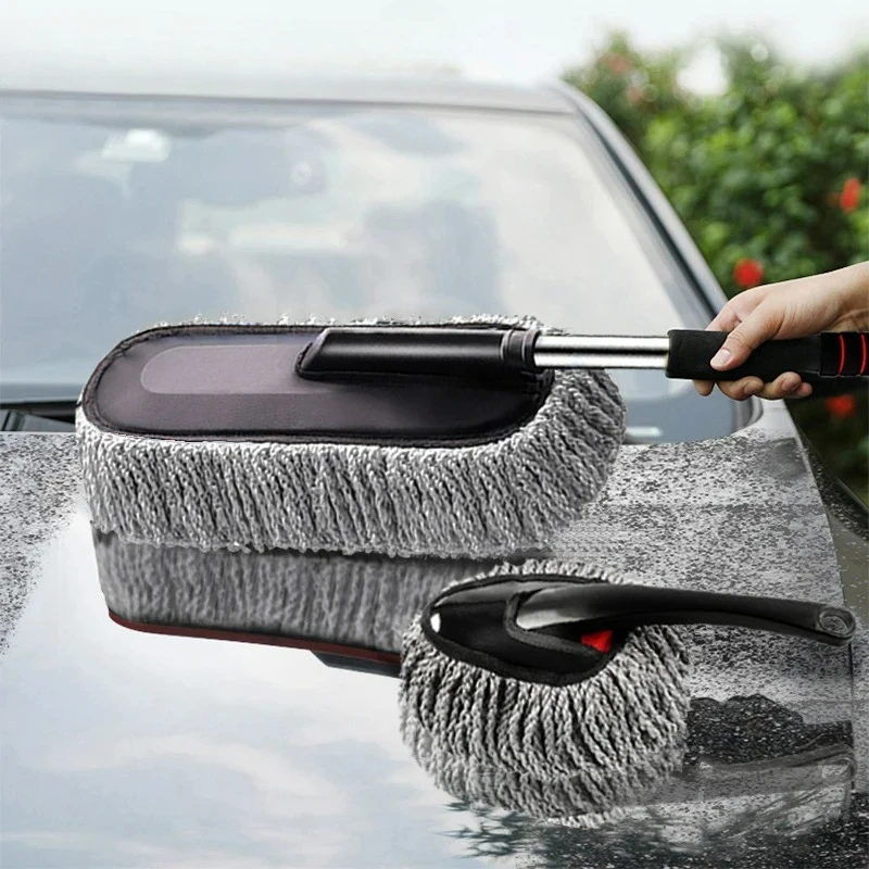 

Car Cleaning Tools Dust Removal Decontamination Car with Mop Duster Lengthened Encryption Car Wash Mop Multi-functional