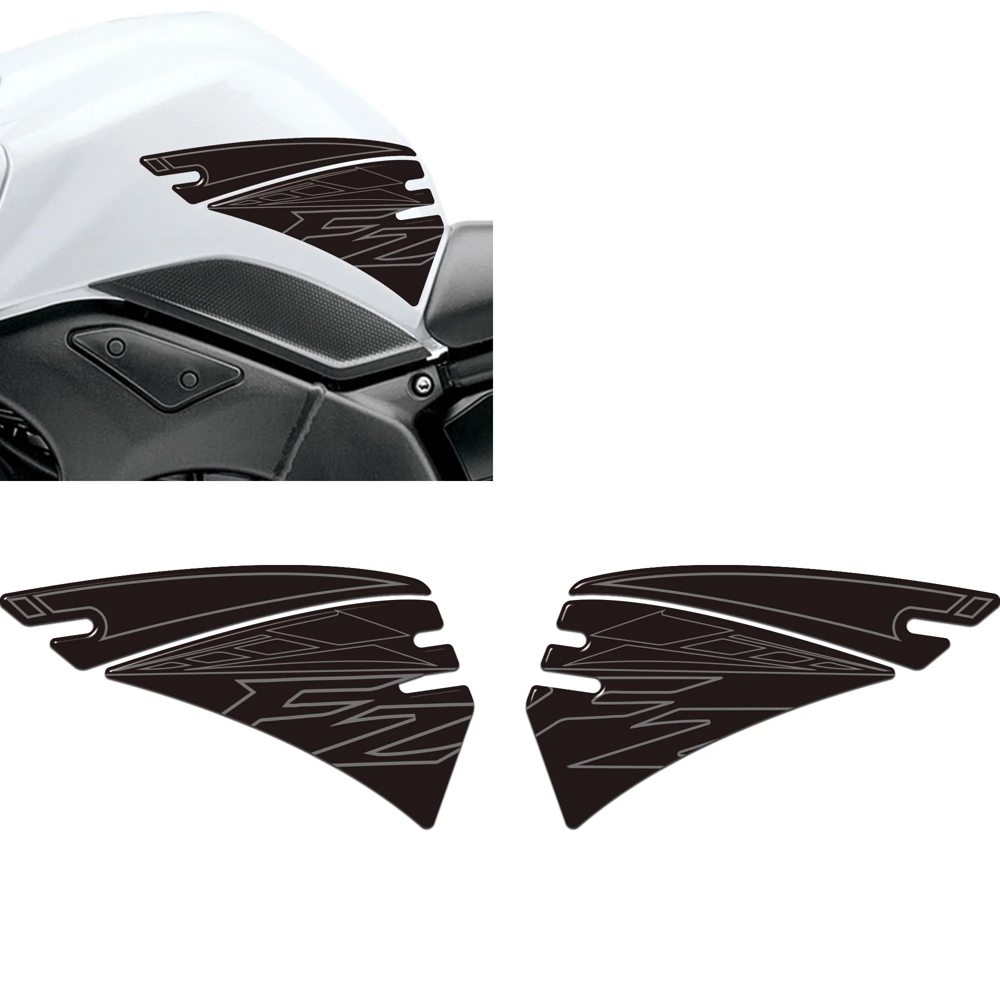 FAZER FZ FZ6 FZ6N FZ8 FZ8N FZ1 FZ1000 FZ07 FZ09 FZ10 For Yamaha Protector Tank Pad Grips Gas Fuel Oil Kit Knee Decals Stickers view 3