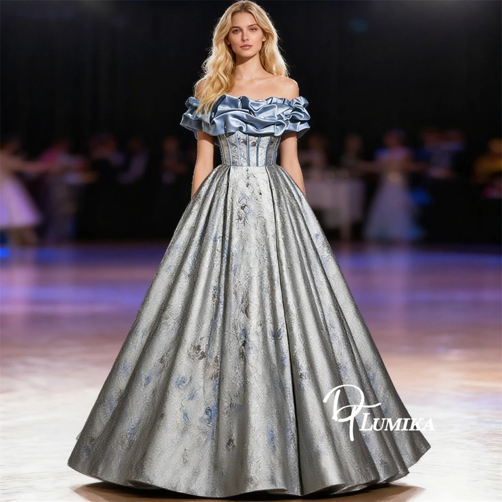 

DTLumika High End Floral Quinceanera Dresses for Women 2025 Customized Off Shoulder Coming of Age Party Dresses Prom Gowns