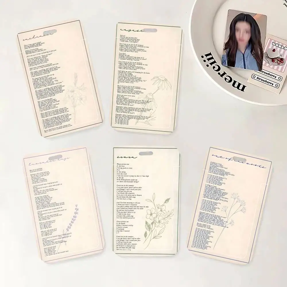 Singer Taylors-Swifts Music Album Lyrics ID Card Holder Neck Strap Pendant Door Badge Holder Lanyards Keychain Work Credential