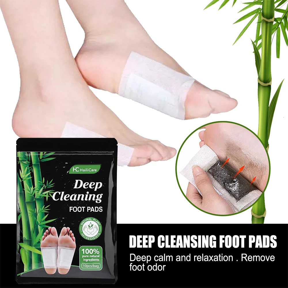 Natural Detox Footแพทช์ความเครียดบรรเทาฟุตDeep Sleepสมุนไพรดีท็อกซ์สติกเกอร์บรรเทาความเครียดสําหรับFoot Careเครื่องมือ
