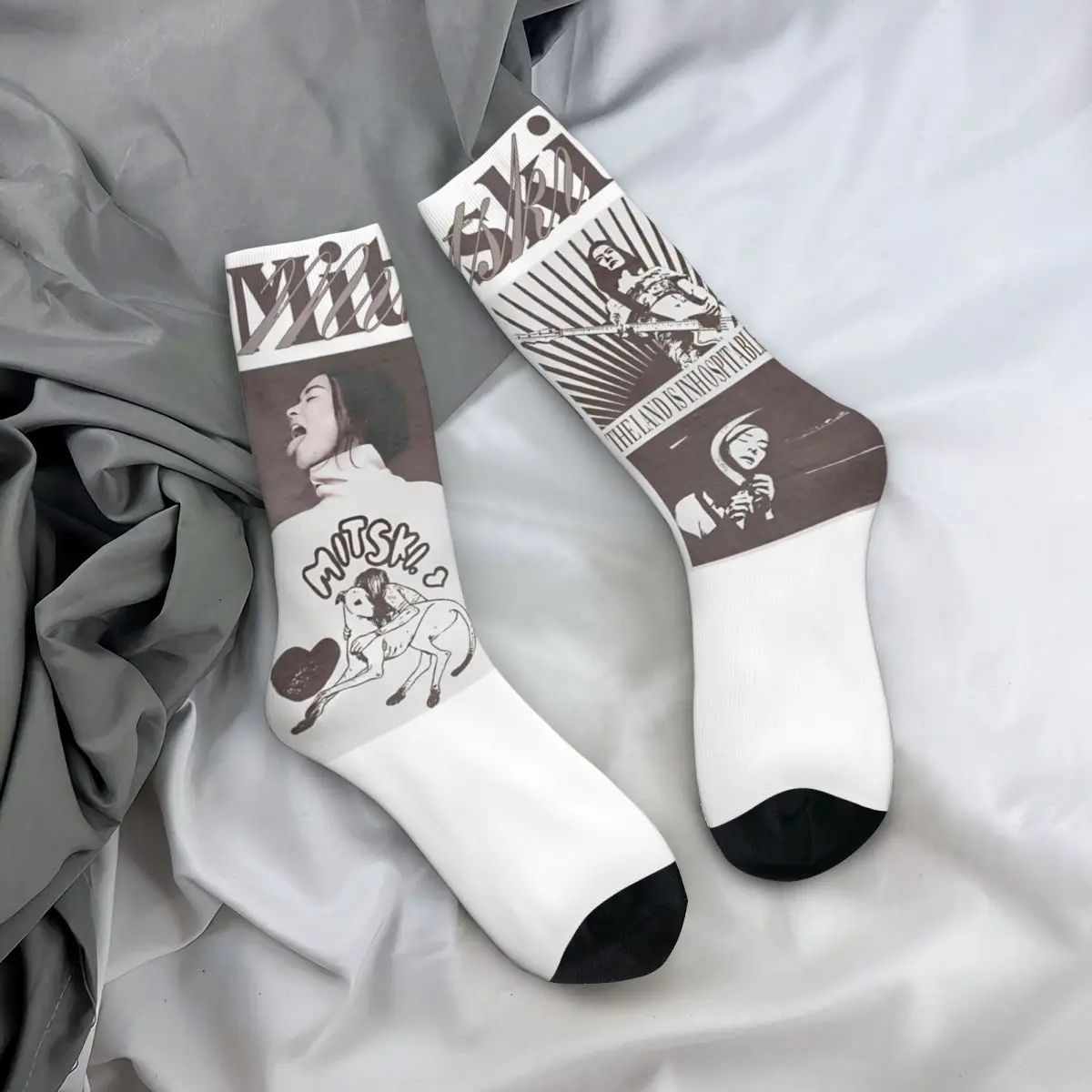 Mitski Sänger 2024 neue Tour Design Socken Zeug für Männer Frauen gemütliche Drucks ocken