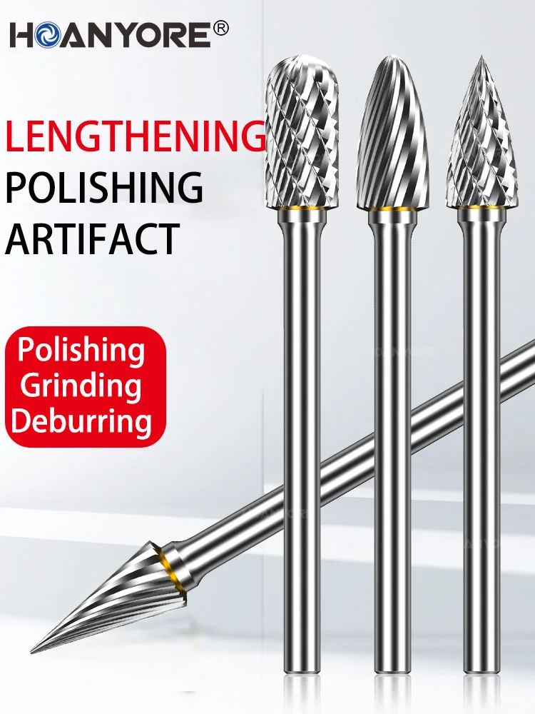 

Удлиненная шлифовальная головка, роторный напильник из карбида вольфрама, шлифовальная фреза, электрическая шлифовальная машина, сверло, инструменты для металла