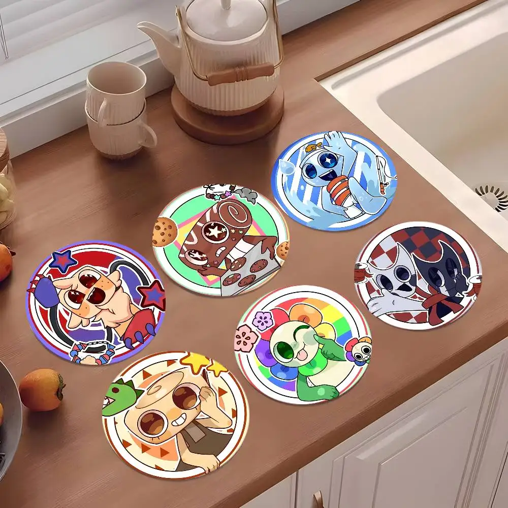 

Cute-D-dandys-W-worldS Kawaii Coasters Round Wooden For Cute Design Suitable For Drinks Tea Coffee Home Gift Choice Holidays