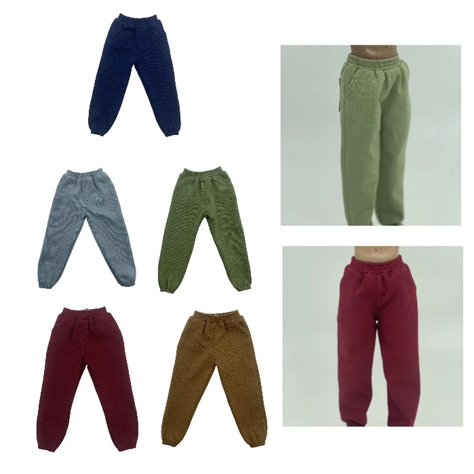

1/6 Pants Doll Sweatpants for 12in Men Action Figures Doll Model