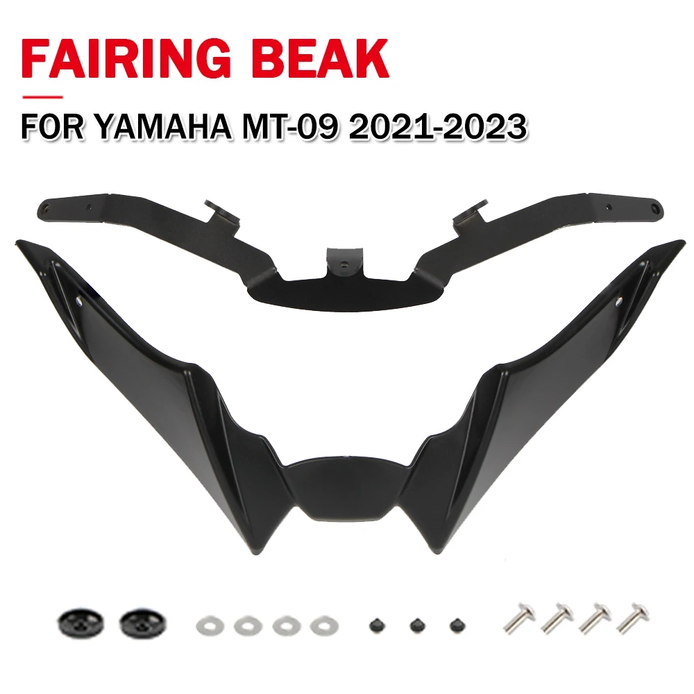 

Motorcycle Front Wheel Fender Beak Nose Cone Extension For YAMAHA MT-09 MT09 2021 2022 2023 Moto Fairing Extender Guard Cover