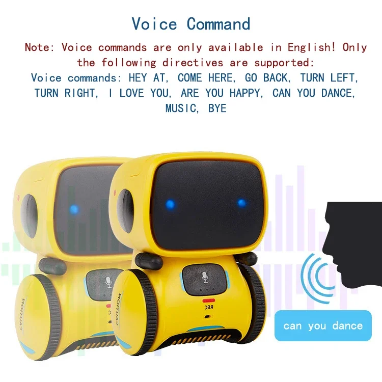 Voice Remote Control Smart Robots Rc Electric Toy for Kids Boys 2 To 4 Years Old Girls Children Gift Touch Sensing Dancing Music