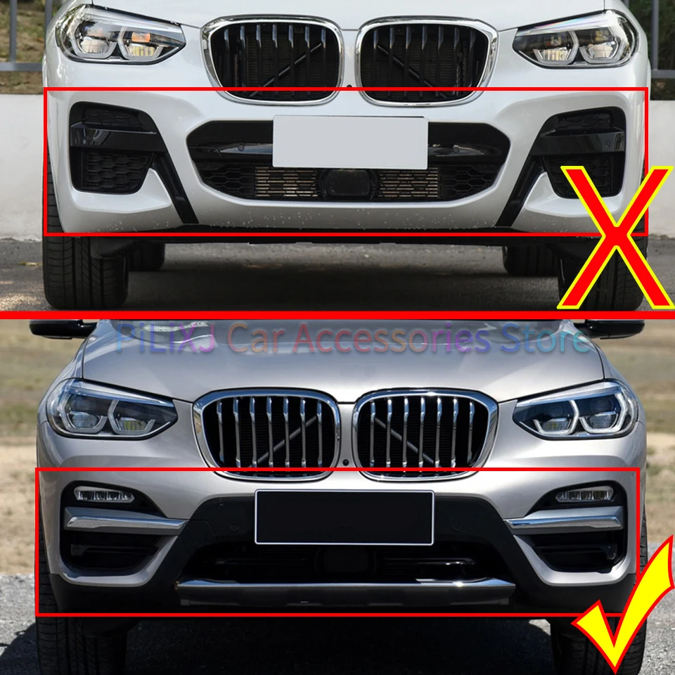 ที่ปิดตาสำหรับกันชนหลอดไฟเลี้ยวฝาครอบปิดตาสำหรับรถ BMW X3 G01รุ่น2017-2021ตัวลากแต่งฝากระป๋อง