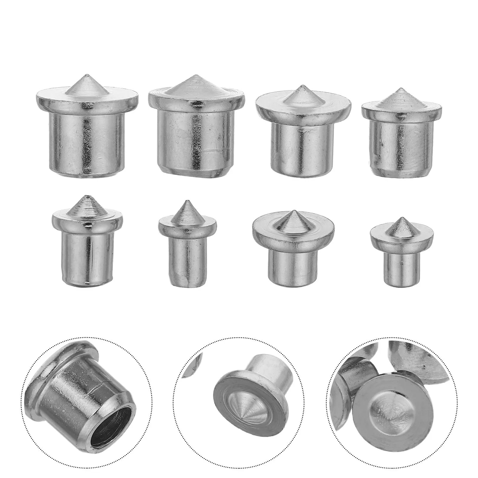 8 pièces de chevilles de centrage métalliques et de goupilles de marquage de précision pour le travail du bois, guide de perçage, outil de transfert d'alignement pour joints à tenons et trous de cheville