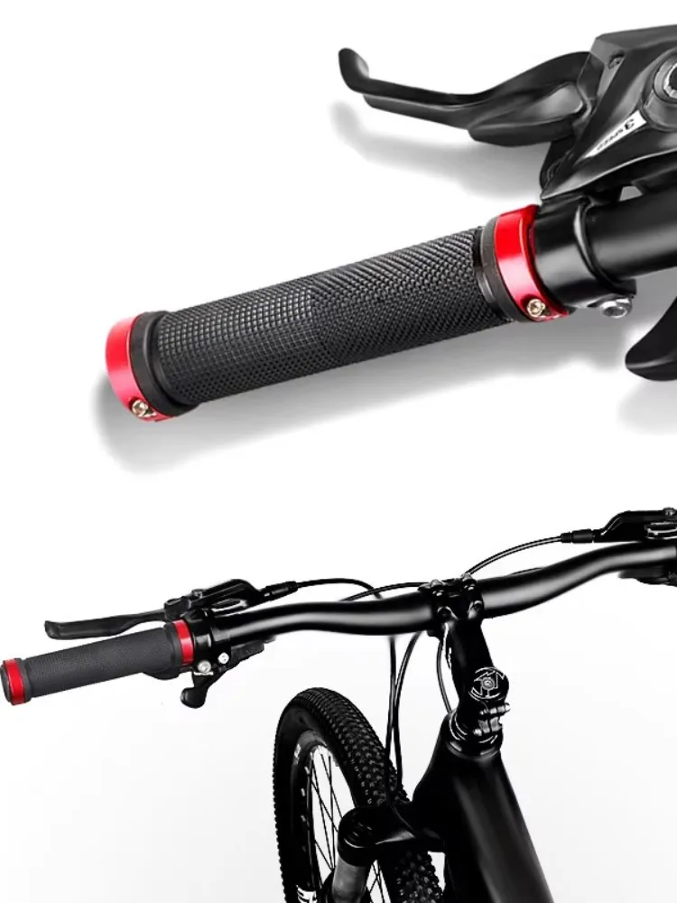 AliExpress NONE Bicycle Grips BMX Bike Handbar Grips Rubber Bilateral Lock Mountain MTB Bikes Handlebar Grips Non-slip Cycling Bike Accessories