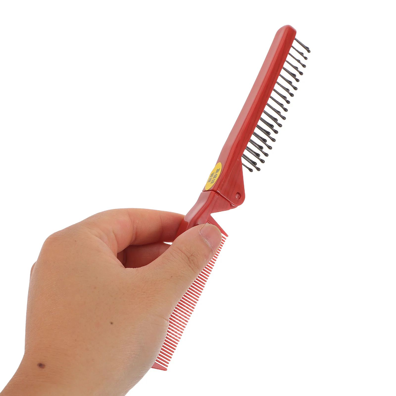 

10Pcs Portable Folding Hair Comb Compact Detangling Pocket Comb for All Hair Types Travel Salon Home Use Sturdy Plastic Foldable