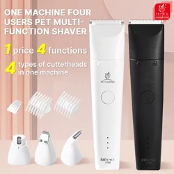 Fenice 4 in 1 Electric Hair Trimmer with 4 Blades Grooming Clippers for Pets Trimmer Nail Grinder Professional Cutter Machine