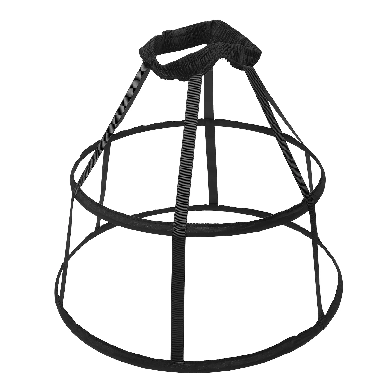 

Black Children Bustle Petticoat Vintage Style Durable Underskirt for Cosplay Lolita Party Dress Petticoat Cage