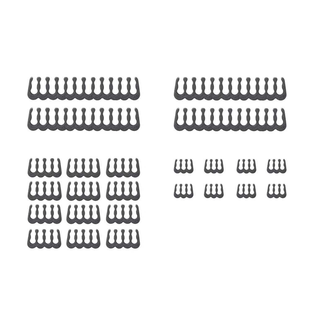 24 pièces/ensemble organisateur de gestion de fil pince commode alimentation maison 6/8/24pin pince bureau câble peigne réseau ordinateur fil Clip
