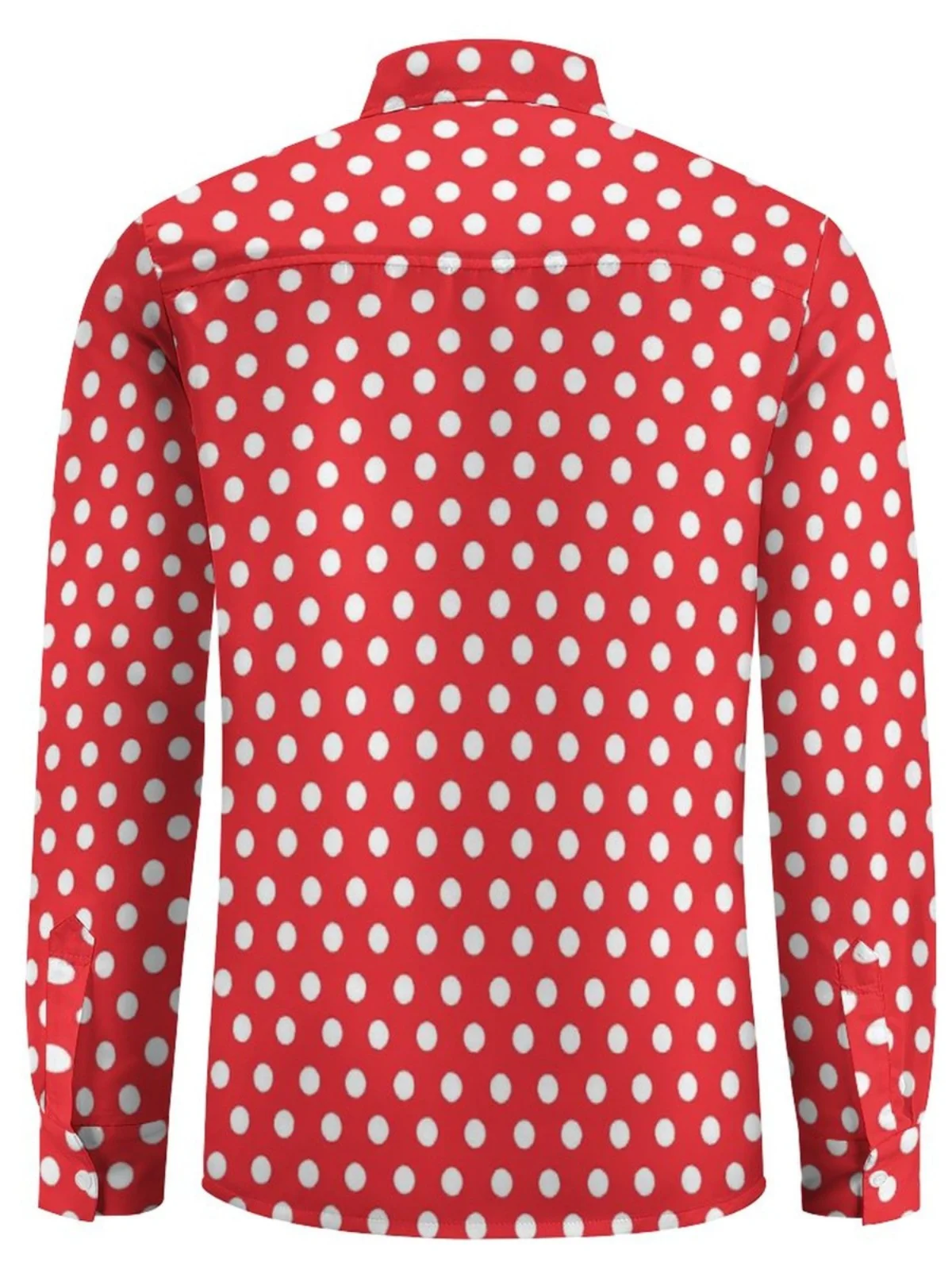 

Мужская длинная све irt с принтом в горошек, повседневная классическая модная молодежная ulari, облегающая осенняя одежда, другой материал