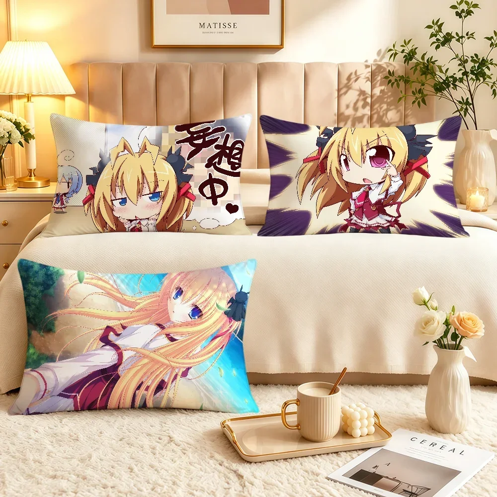 Anime Y2k Chibi S-Sylvia Luna Infinitus Cushion Cover Soft Rectangle Home Sofa Living Room Decor Dorm Bed Hogar Pillowcase Gift
