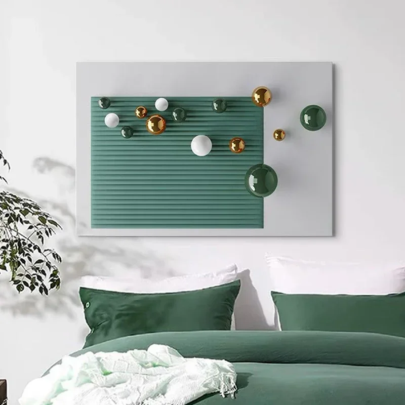 

Hot Sales Handmade 3D Three-dimensional Stainless Steel Ball Art Painting Modern Simple Abstract Relief Wall Art Decor Painting