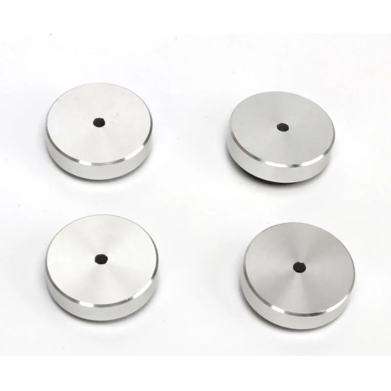 KYYSLB جميع الألومنيوم قطرها 39*10 مللي متر السلطة مكبر للصوت قدم مع المطاط حلقة امتصاص الصدمات الألومنيوم آلة قدم