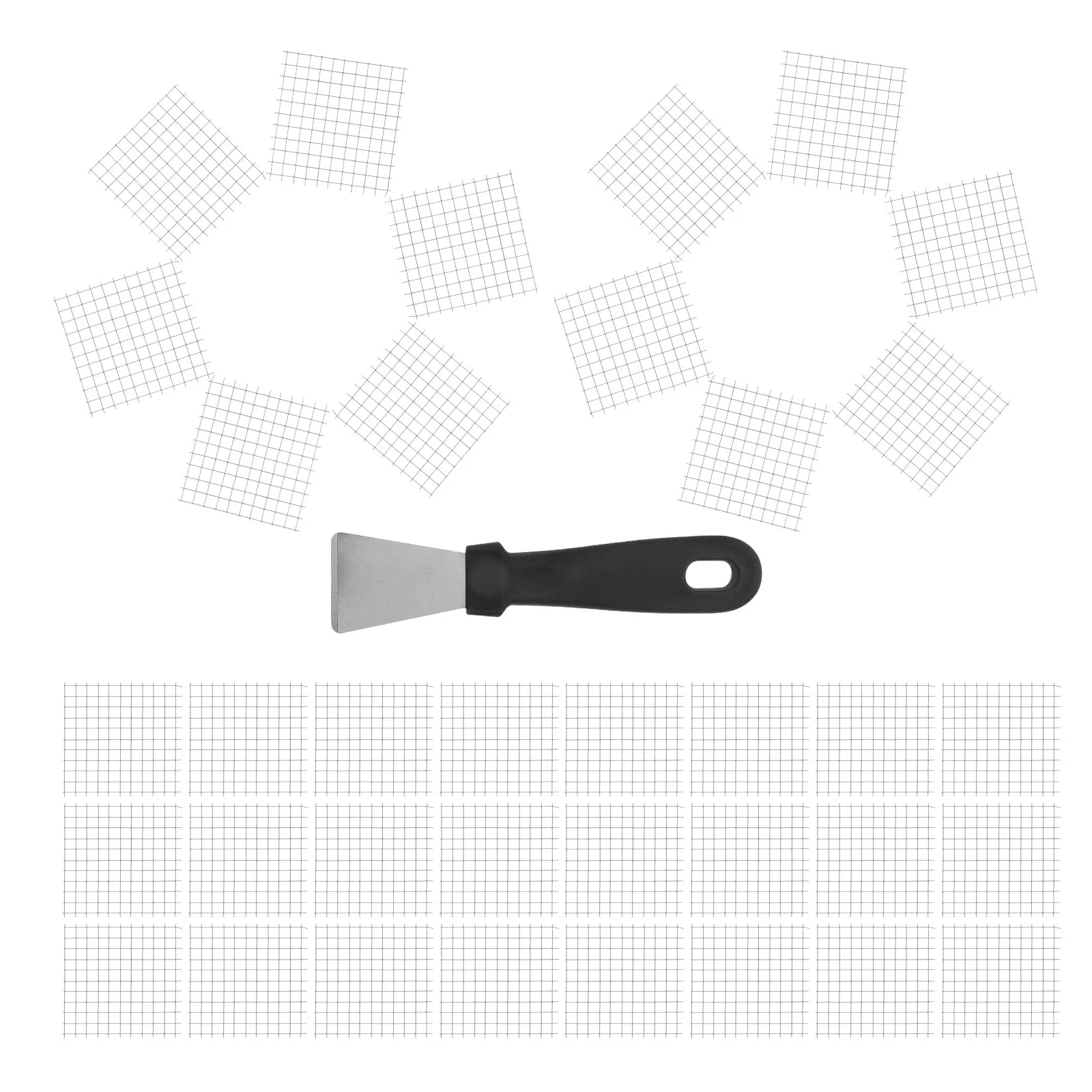 60 pcs Stainless Steel Brick Wall Weep Hole Covers Halloween Christmas New Year Brick Wall Filler Accessory Set Durable Material
