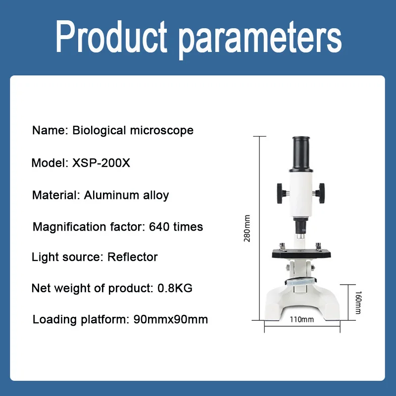 Professional Student Exam Microscopy Science Experiment Popularization Can See Bacteria And Algae Biomicroscope