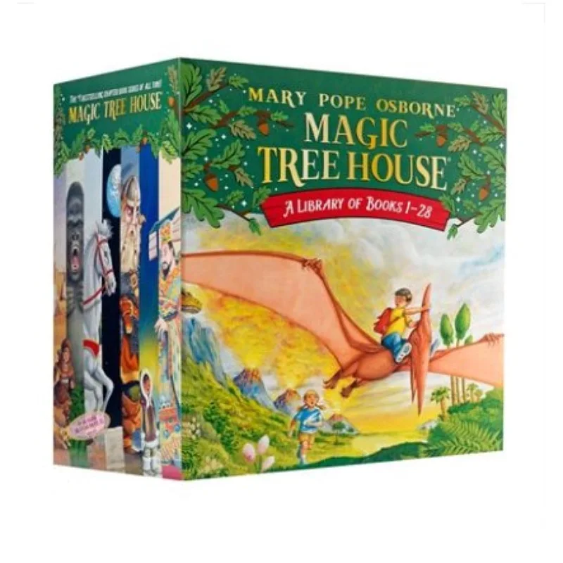 

Magic Tree House 1-28 Children's English Reading Books Set 28 Volumes Chapter Bridge Book for Kids English Literature