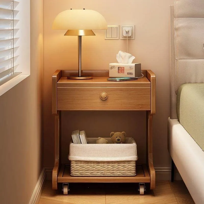 Bedside rack New modern simple bedside table Small household storage locker for rental room