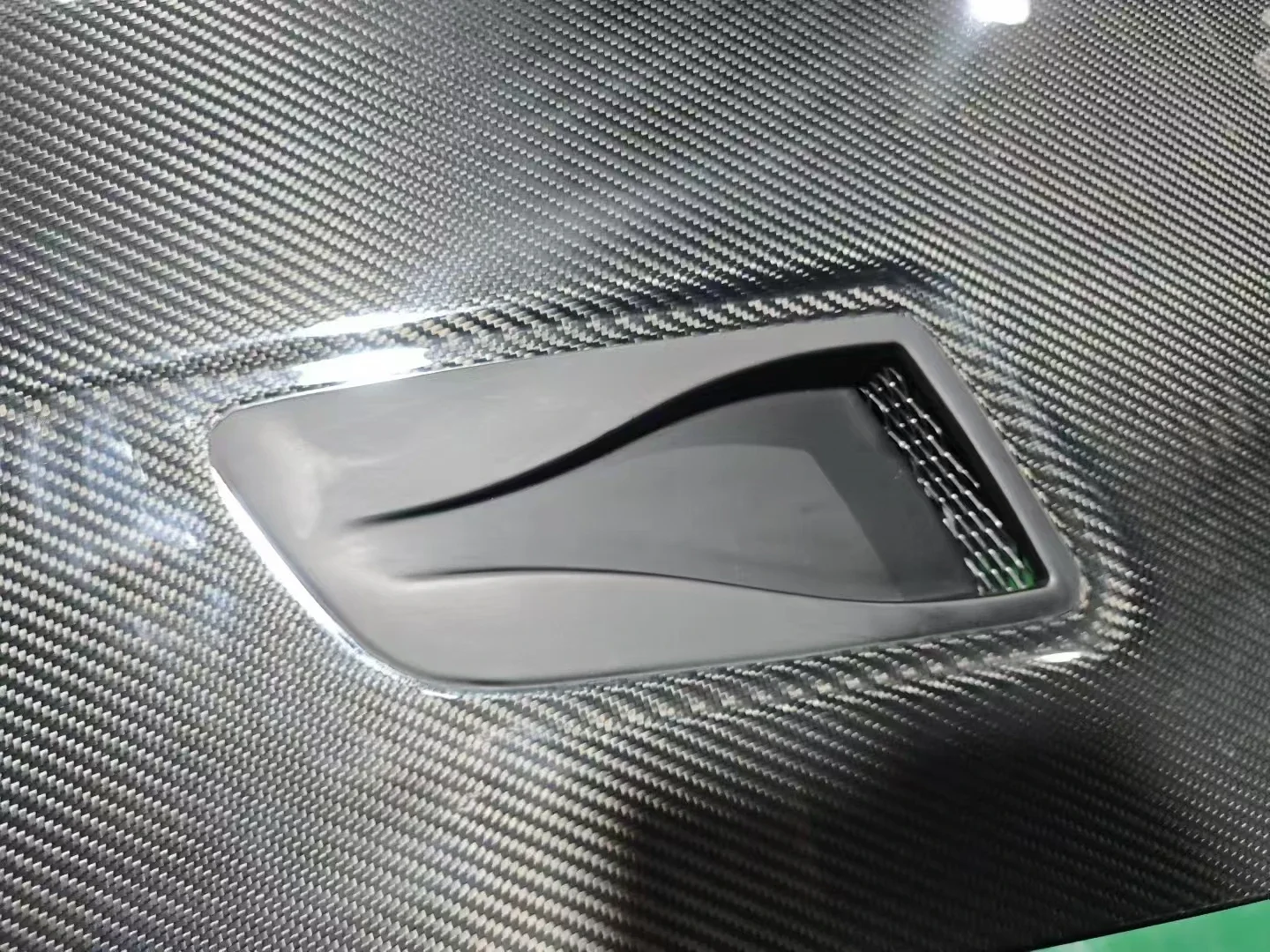 Vacuum Infused Carbon Fiber Hood - Featherweight, Heat-Stable, Bespoke Design for High-Performance Racing Vehicles