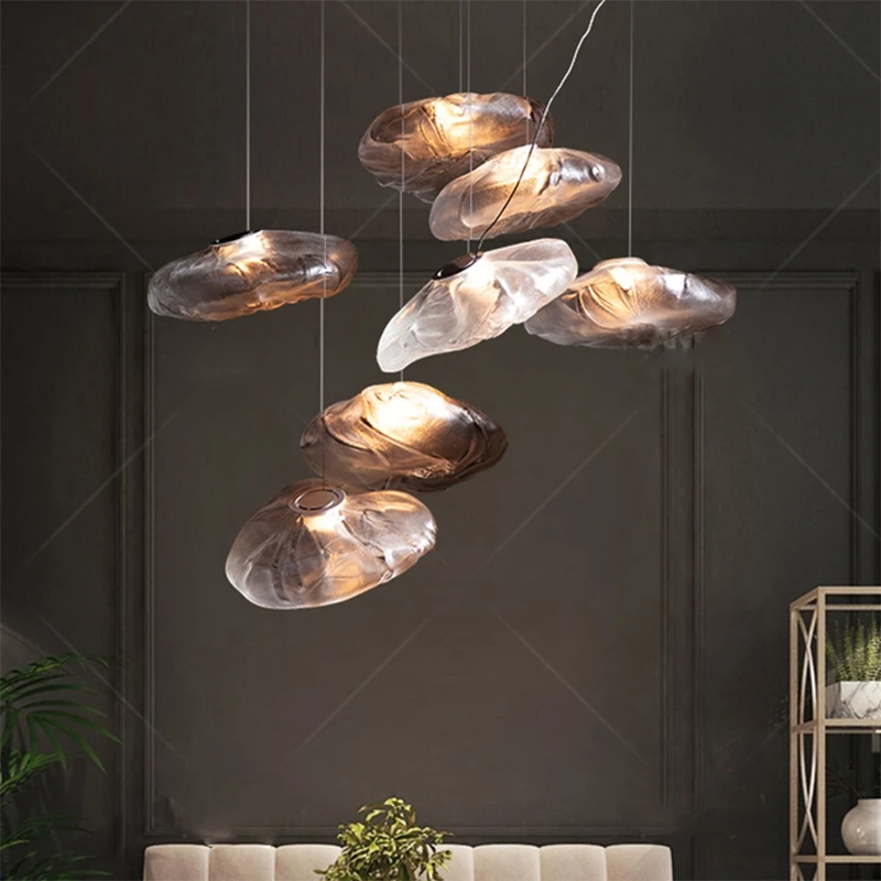 

Nordic Home Decoration Chandelier Living Room Stair Led Pendant Light Luxury Restaurant Villa Ceiling Chandelier Indoor Lighting