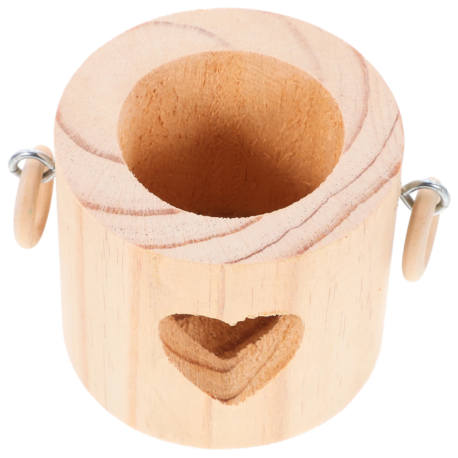 

Wooden Heart-Shaped Holder Rustic Table Centerpiece Creative Design for Candlelit Dinners Wedding Home Decoration