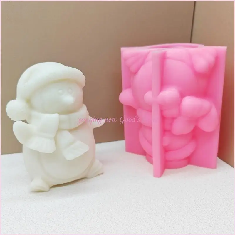 

57qa Уникальная пингвины прочная силиконовая плесень для создания свечей и мыла дома и подарков ручной работы ежедневно