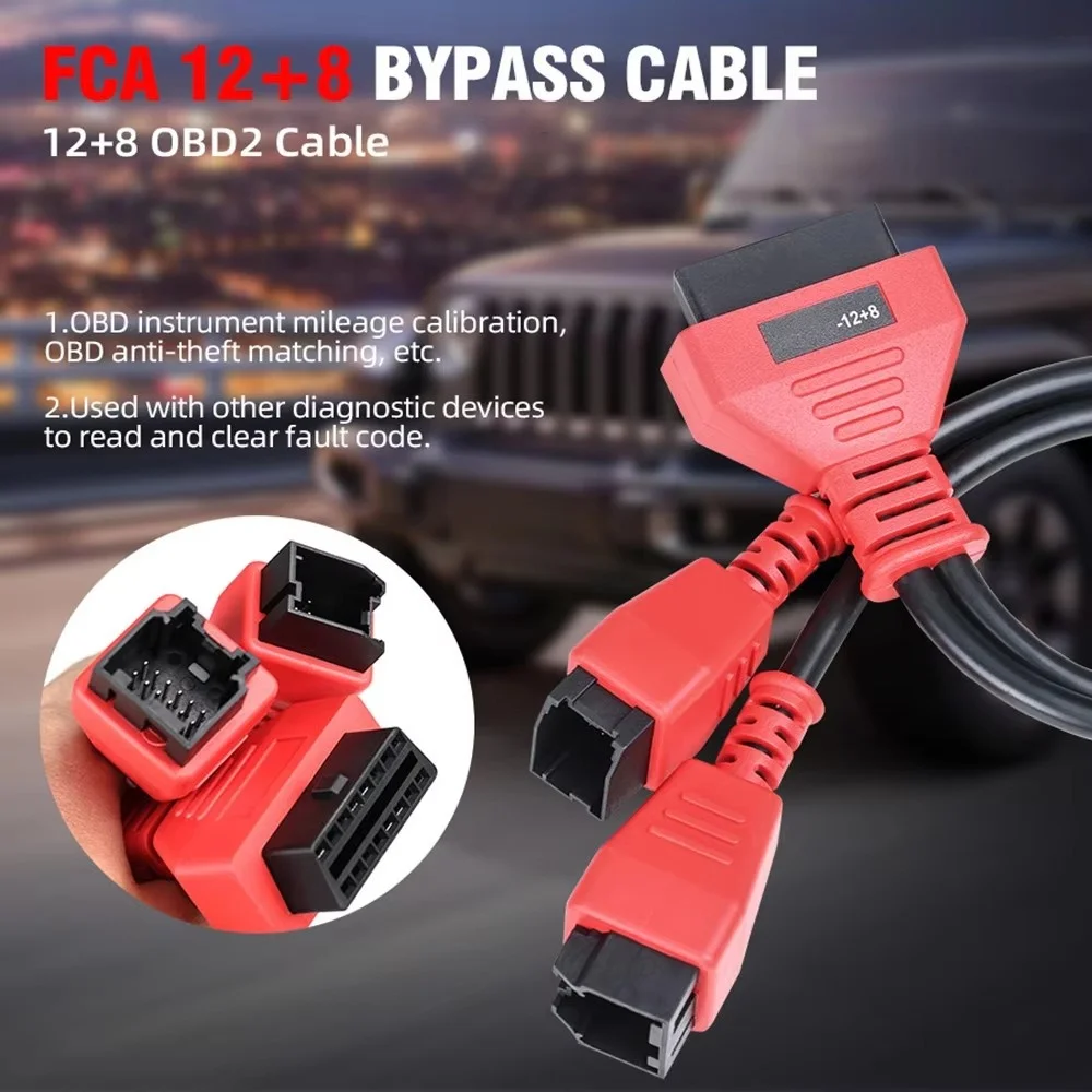 OEM FCA 12+8 Universal Adapter Cable Diagnostic Cable Bypass Fit For Chryslers Security Gateway Module