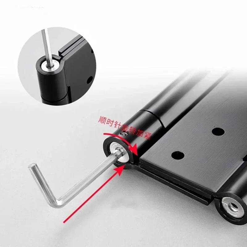 1 قطعة مخزنة داخل وخارج الباب التلقائي إغلاق اتجاهين كتم الربيع المفصلي سميكة الفولاذ المقاوم للصدأ باب مزدوج المفصلي #4