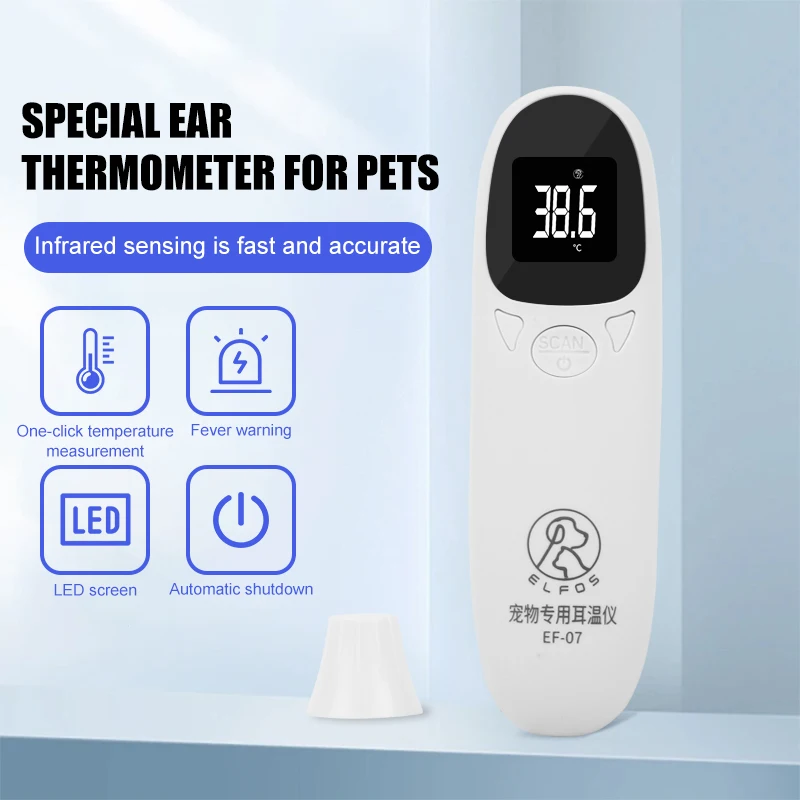 Pet Dog Cat Ear Digital Thermometers Animal Measuring Non-Contact Electronic Highly Accurate Pet Supplies veterinaria accesorios